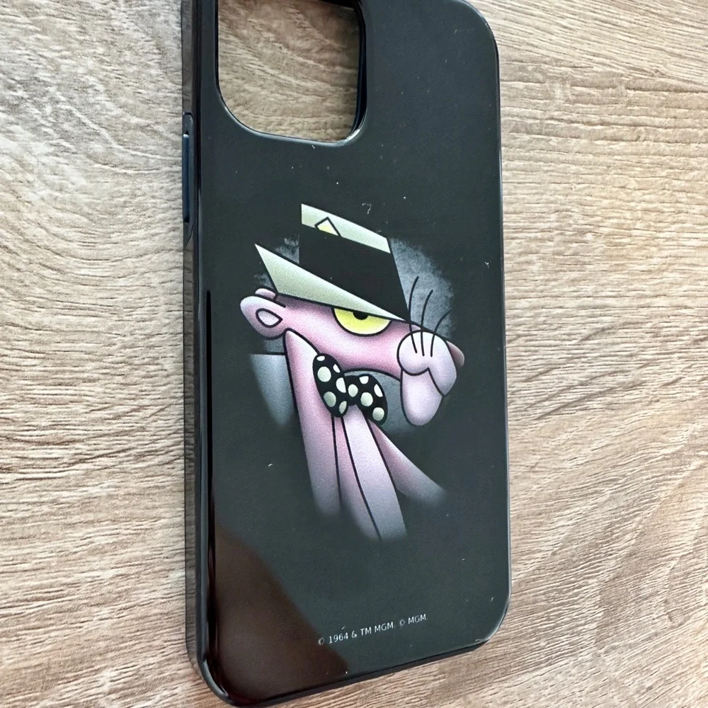 iPhone 15 Pink Panther Smooth Panther Case - Picture 3 of 4